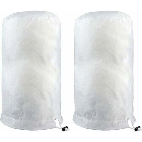Voile d'hivernage,2 Pièces Voile D'hivernage Plante 140×200cm Blanc, Housse de Protection pour Plantes, Housse D'hivernage Arbre, Voile Hivernage avec Tirette, Jardin Vegetaux Sac Hiver Tomate T (1/4)