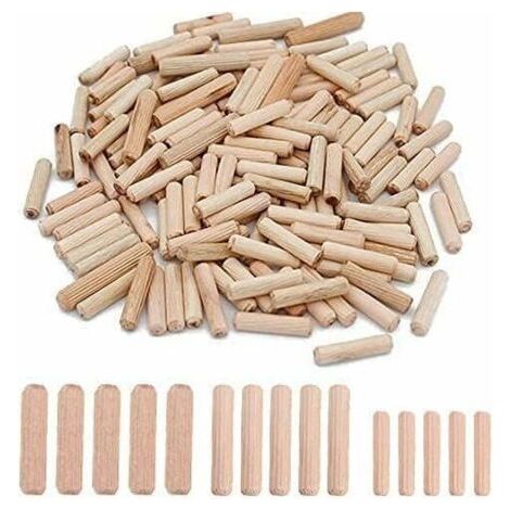 300pcs Chevilles en Bois 6mm 8mm 10mm Chevilles en Bois Assorties M6 M8 M10 pour Meubles en Bois