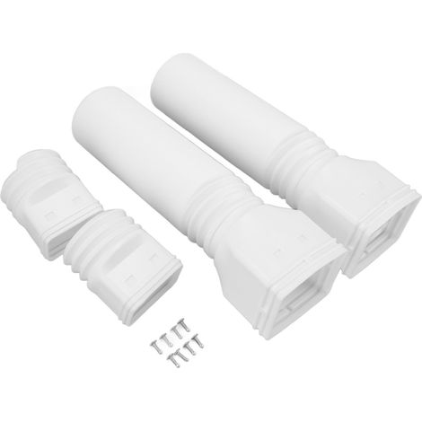 Rallonge de descente de gouttière flexible et universelle, extensible de 51 cm à 74 cm (blanc). (1/5)