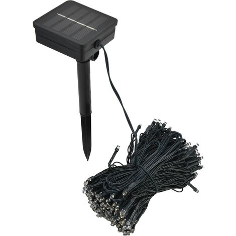Guirlande lumineuse solaire 200 LED, lampe décorative pour jardin et pelouse, étanche, lumière blanche chaude (1/5)
