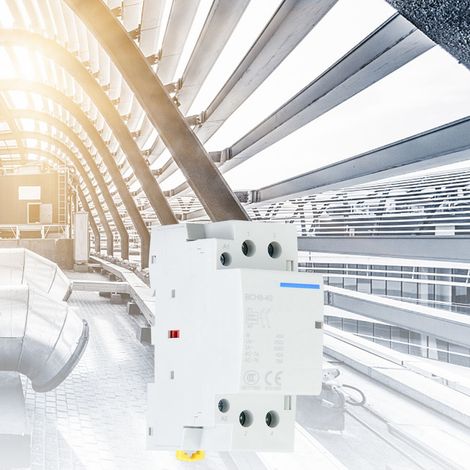 Contacteur AC domestique 2P 40A rail DIN 1NO1NC 50/60Hz 220V/230V faible consommation (1/5)