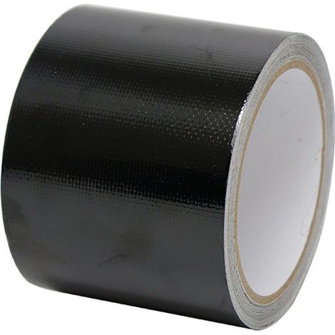 Ruban de Réparation, Patchs de Bâche, Ruban Adhésif Noir, pour Réparer Bache de Camion ou de Serre, Tente enduite de PVC, Auvent, Belvédère, Tissu de Couverture (Noir, 5cm10m) (1/5)