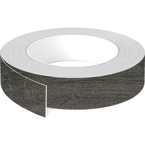 1x Bande de chant ABS sans colle 43 mm x 5 m épaisseur 0,8 mm facile à appliquer bricolage étagère meuble panneau plan de travail bois stratifié, Chêne anthracite (1/3)