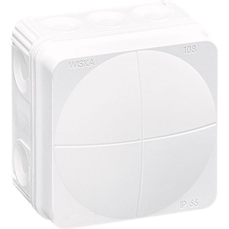 Wiska 10060622 Abzweigkasten (L x B x H) 76 x 76 x 51 mm Weiß IP66 1 St.