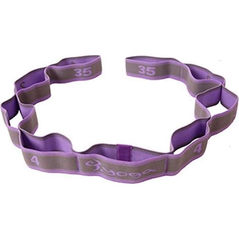 Sangle de Yoga Sangle d'exercice/Yoga Stretch Bandes avec 8 Anneaux/Bandes élastiques de Yoga Pilates Résistance Fitness Bandes de Formation- (1/3)