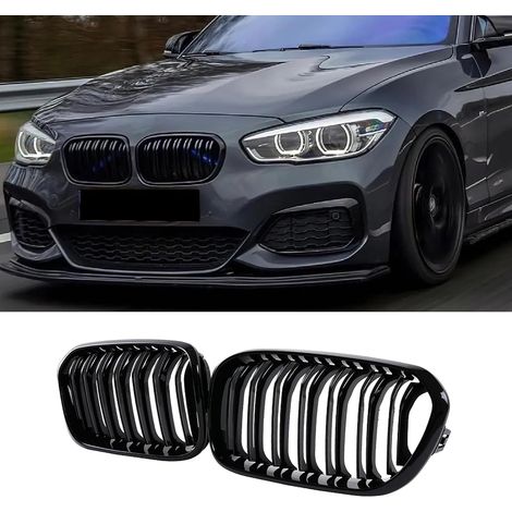 F20 F21 Calandre Avant pour Série 1 F20 F21 Grille 2015 2016 2017 2018 LCI Double pont Noir brillant (For 1er F20 2015-2018) (1/5)