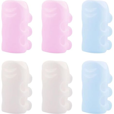 Set di 6 soffioni doccia staccabili, facili da installare, accessorio per il bagno - Ventosa per doccia in silicone senza fori - Base di supporto universale per doccia rimovibile - Supporto per soffio