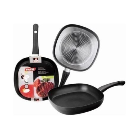 Sarten Cocina Grill 26X26Cm Liso Indubasic Alu.Forj Ibili