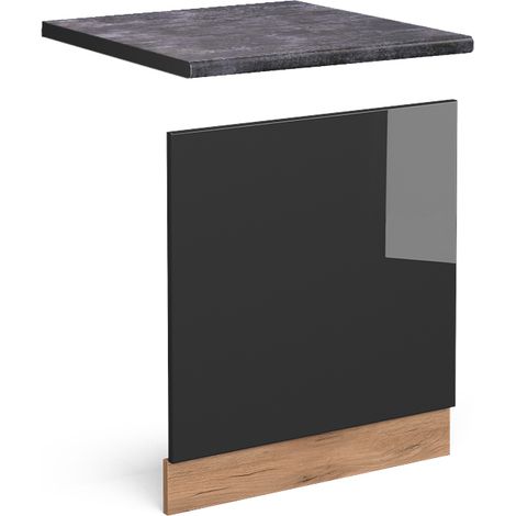 Pannello frontale R-Line, Antracite lucido, 60 cm , PL Antracite, Vicco (1/5)