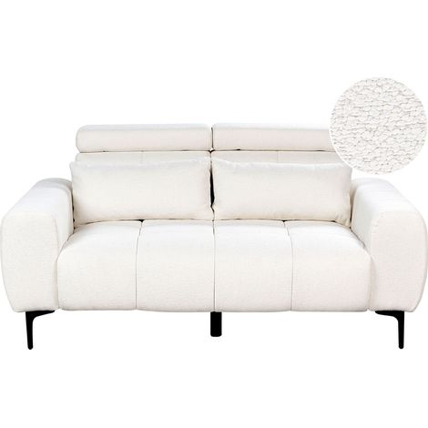 Sofa 2 Seater VEGAMO Boucle White