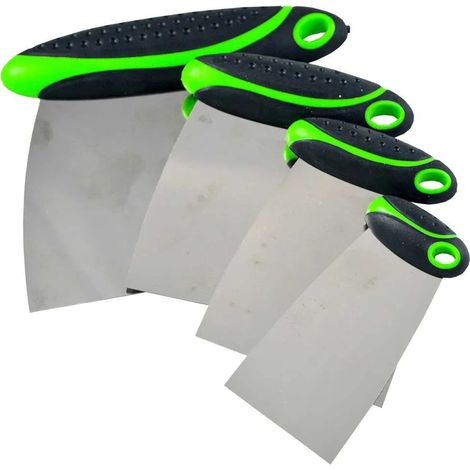 Spatole jbm acciaio 4 unità design ergonomico