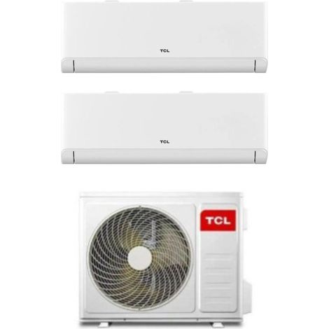 TCL Climatizzatore Dual split Inverter BreezeIN P5 serie SN09P5 9+9 con MT1821 Wi-Fi R-32 Classe A++