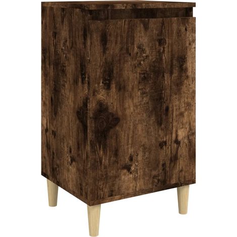 Comodino con vano ripiano con anta 40 x 35 x 70 cm MDF marrone DEC033605