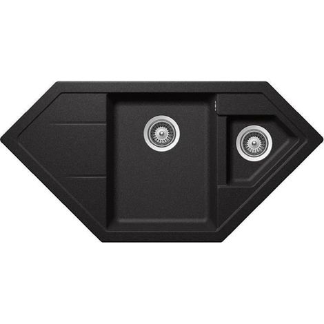 Schock Einbauspüle Cristadur Signus C-150 A Stone STO Exzenterbedienung (1/3)
