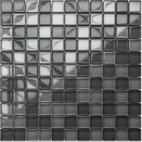Ilcom mosaico in vetro su rete per bagno e cucina 30cm x 30cm  - Kafka (1/5)