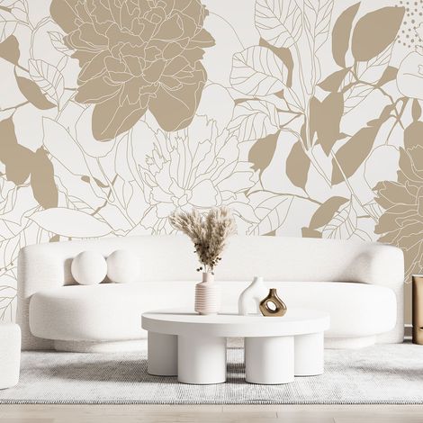 Papier peint panoramique - Fleurs - 260 cm x 130 cm (1/4)