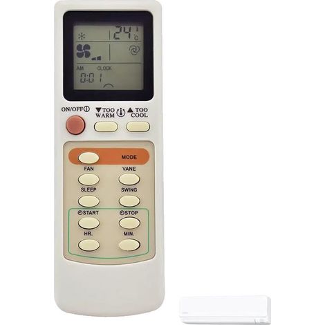 Convient pour la télécommande de climatiseur Mitsubishi MSD 09NV H1 et le téléviseur MSD 09NV. (1/5)