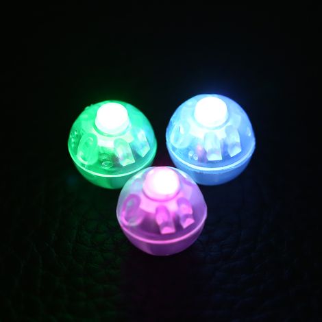 Lot de 100 lampes boules lumineuses rondes à effet lumineux, idéales pour décorer la maison, Noël, un mariage ou une fête (couleurs RGB). (1/5)