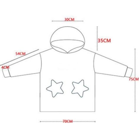 Couverture Polaire À Manches - Flanelle Douce Pour Enfants - Taille Unique - Blanc Arc-En-Ciel (1/4)