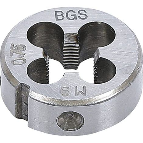 Filiere m9 x 0.75 x 25 metrique pas standard de 9 x 075 cage de 25.4 mm