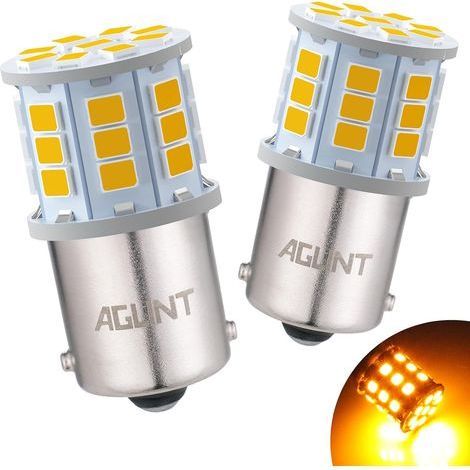 1156 BA15S P21W 33SMD LED-Lampen – Gelb – Tagfahrlicht, Blinker, Rückfahrscheinwerfer – 12 V 24 V (1/5)