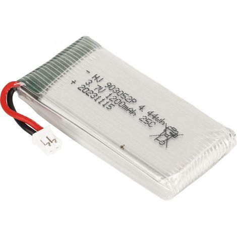 Batterie au lithium 3,7 V 1200 mAh 25C pour drone quadricoptère radiocommandé X5SW (référence 903052P) avec connecteur PH2.0 (1/5)