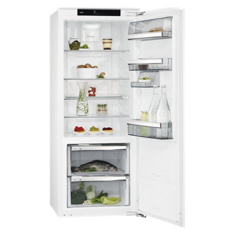 AEG SKE814D9ZC Einbaukühlschrank, 1400 mm, 209 L, Null-Grad-Schublade, Festtür (1/4)