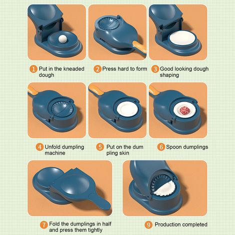2-in-1-Ravioli-Maker, praktisch und einfach zu Hause anzuwenden. Inklusive Ravioli-Form. (1/5)