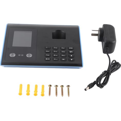 Machine de pointage intelligente avec reconnaissance faciale, empreinte digitale et mot de passe, prise UE (1/5)