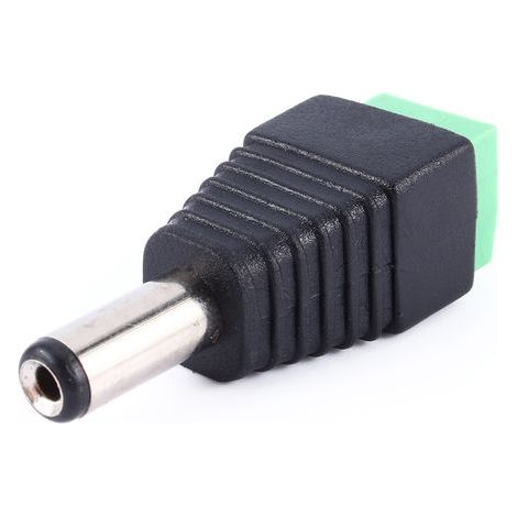 Connecteur DC Mâle 2.1 x 5.5mm pour Alimentation LED, CCTV et Éclairage