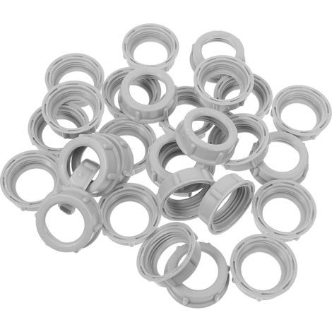 Bague électrique filetée en plastique de 3/4 pouce, 100 pièces (1/5)