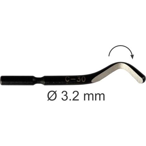 C-30 CUCHILLA HSS 3,2 mm. Para desbarbado simultaneo interior/exterior
