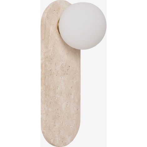 Applique da parete in travertino con sfera di cristallo Davise SKLUM             (1/5)