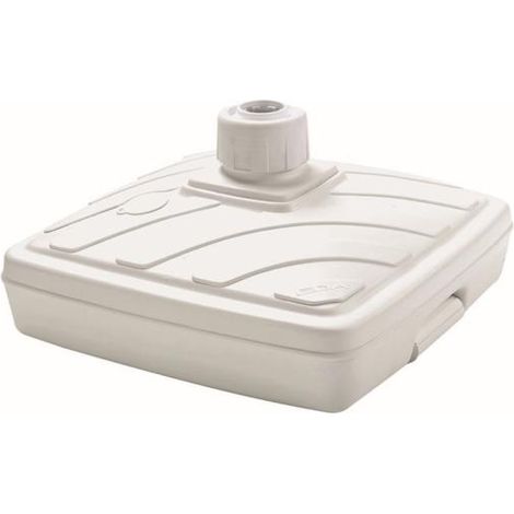 Base parasol cuadrada Polietileno. Rellenable 40 Lt -