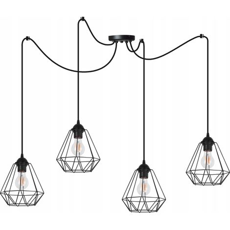 Hängende Deckenleuchte Kronleuchter SPIDER Loft E27 LED