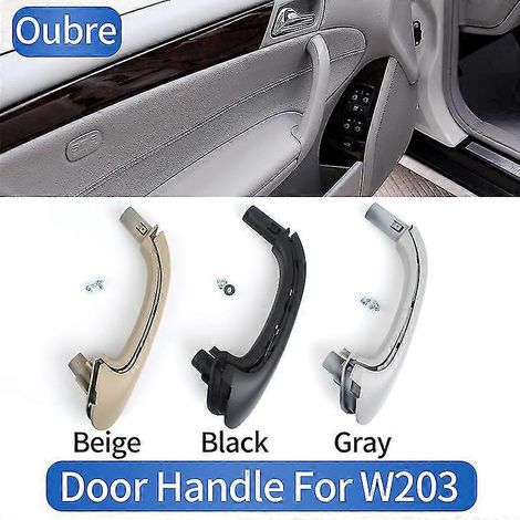 Poignée de porte intérieure pour Mercedes-Benz Classe C W203 (2000-2007) - Grise - Avant gauche - 3 couleurs disponibles (1/4)