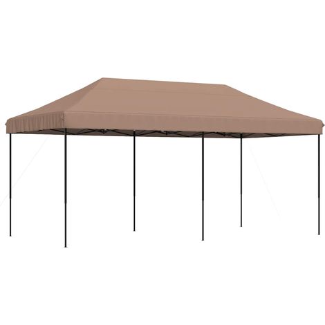 Party-Zelt Braun 292 x 580 x 315 cm Oxford-Stoff vidaXL