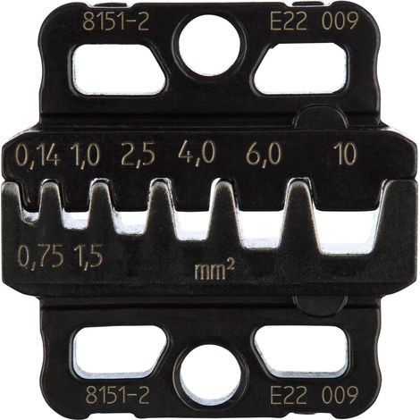 GEDORE 8151-2 Crimpeinsatz-Set für Aderendhülsen mit und ohne Isolierkragen (1/4)