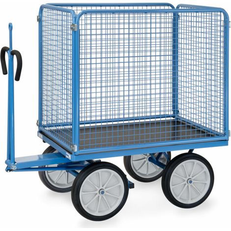 fetra Chariot à plateau manuel 6444V avec anneau d'attelage (1/5)