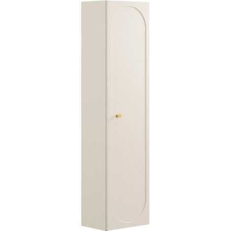 Colonna TORNADO 140 cm – Finitura sabbia – 1 porta, 4 ripiani, stile contemporaneo