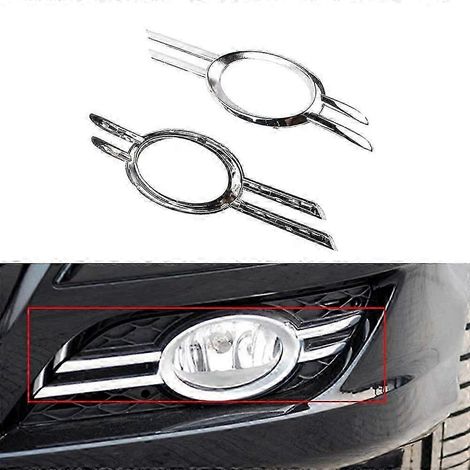 Embellecedores cromados para las rejillas de los faros antiniebla delanteros izquierdo y derecho del parachoques del coche W211 E320 07-09 A2118851174 A2118851274silver SZRH AV