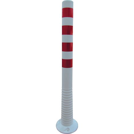Poteau signalisation 1000mm, Ø 80mm, blanc (1/6)