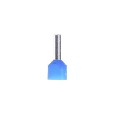 Intercable Tools Zwillingsaderendhülse 2x2, 5qmm blau ICIAE210Z 100 Stk