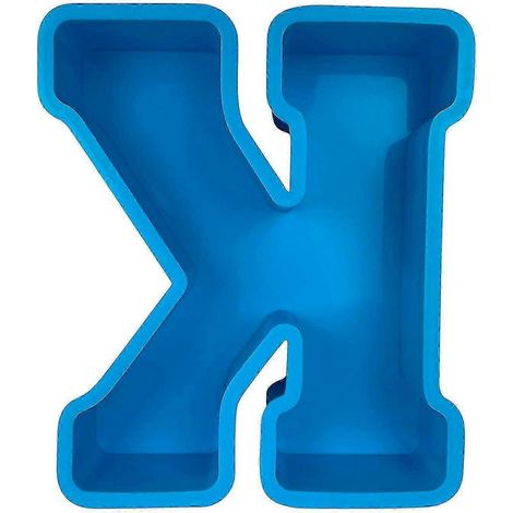 Moule à gâteau alphabet, lettre anglaise en silicone, lettre K en 3D