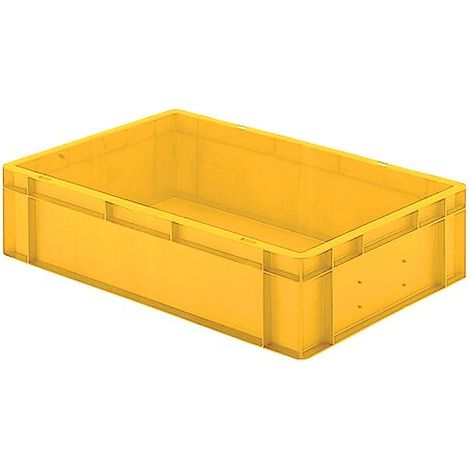 Transport-Stapelkästen, gelb Maße in mm (BxTxH): 400 x 300 x 120