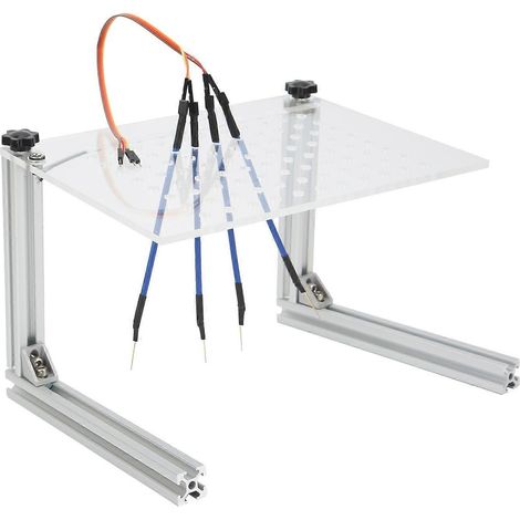 Boîtier de commande multifonctionnel à LED argentées avec 4 broches de test pour véhicules, monté sur cadre BDM.