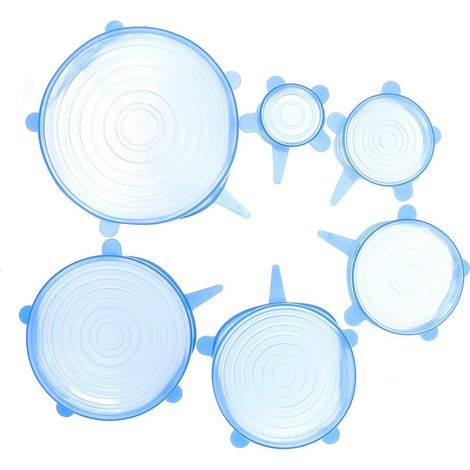 Coperchio In Silicone Estensibile 6 Pezzi Pellicola Avvolgente Da 7 A 20 Cm