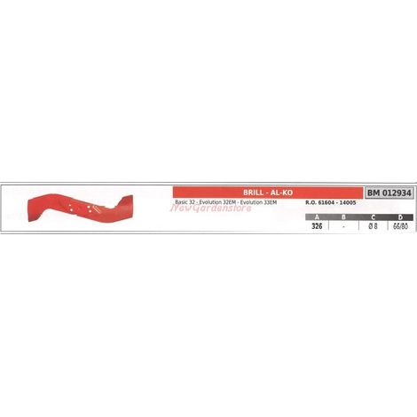 Cuchilla para cortadora de césped basic 32 BRILL 012934