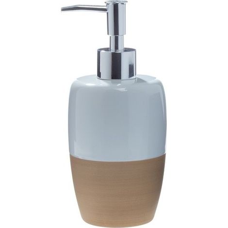 Distributeur de savon Céramique SIENA Blanc & Beige Spirella