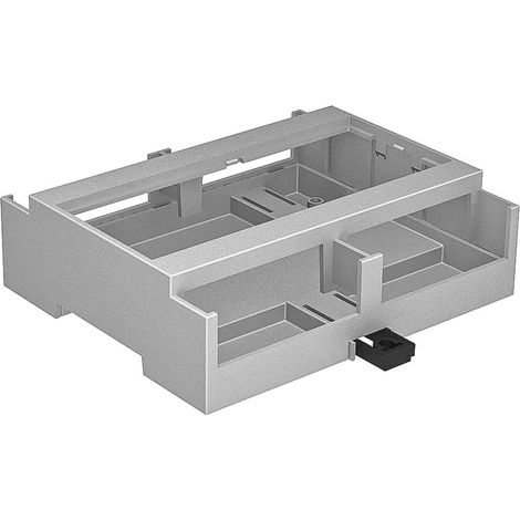 Boîtier pour rail DIN RS PRO Partie supérieure ouverte, Dimensions 90 x 106.2 x 31.9mm ( Prix pour 1 )